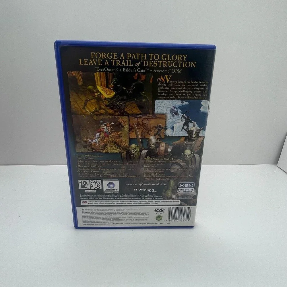 Champions of Norrath PS2 PAL (Sony PlayStation 2, ) Complete W/ Manual